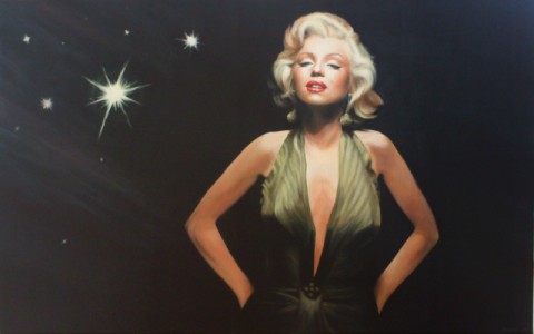 "Marilyn" Acryl, 100 x 160 cm (2014) - verkauft -